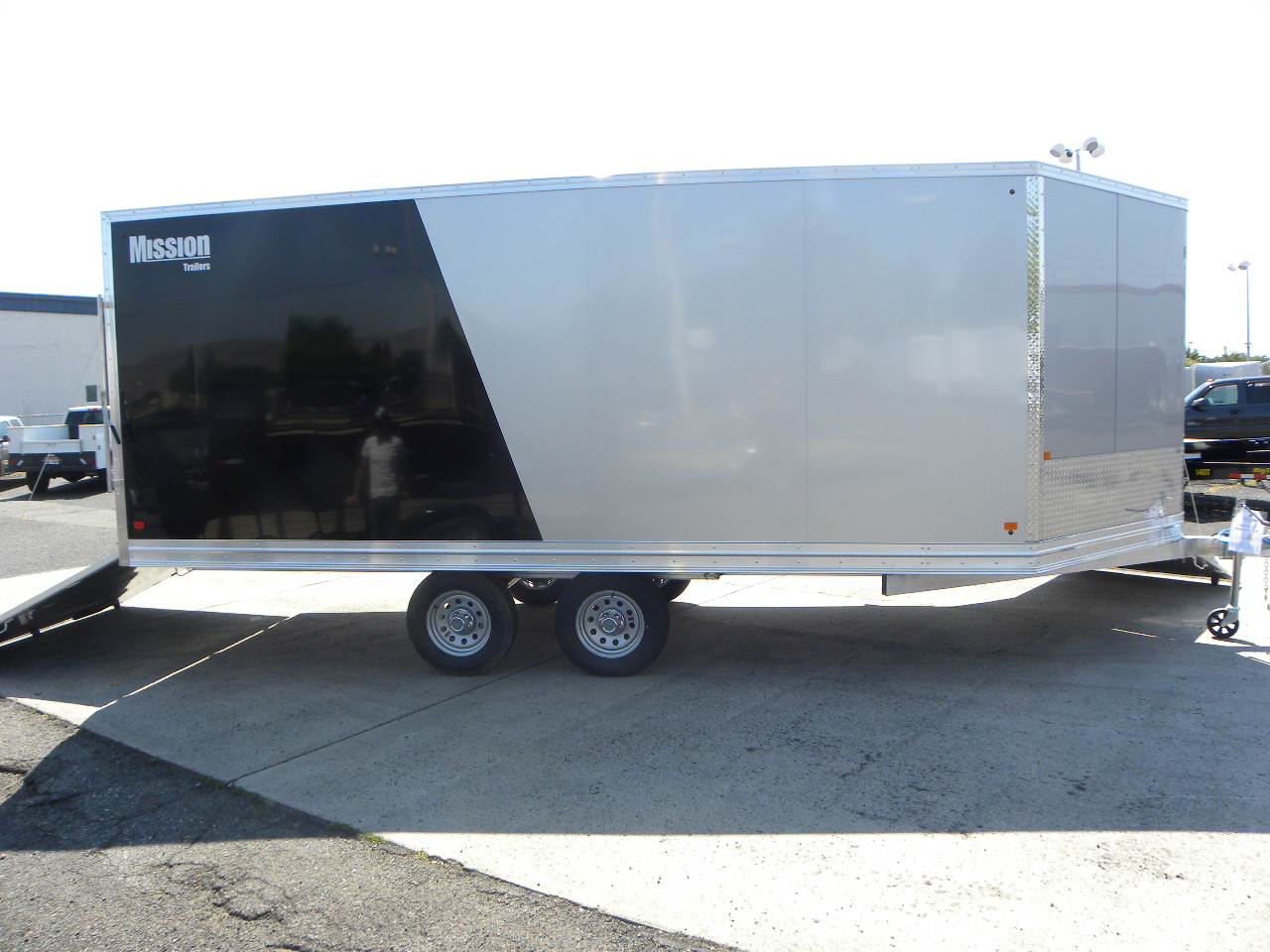 2020 Mission 101″ x 18′ Snowmobile Trailer Gateway Materials & Trailers