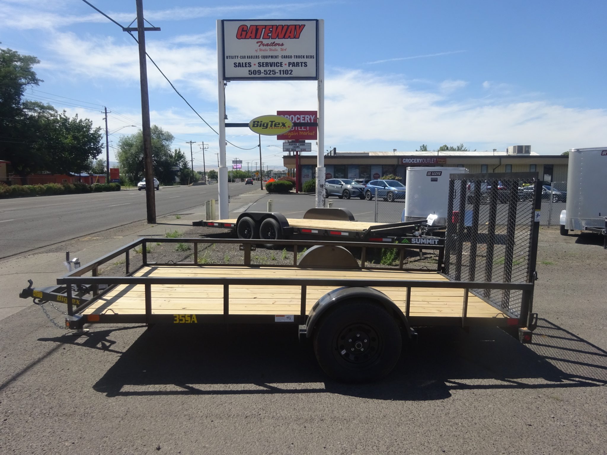 2027 Big Tex 77"x12' 35SA Utility Trailer *** 4' REAR RAMP GATE ***