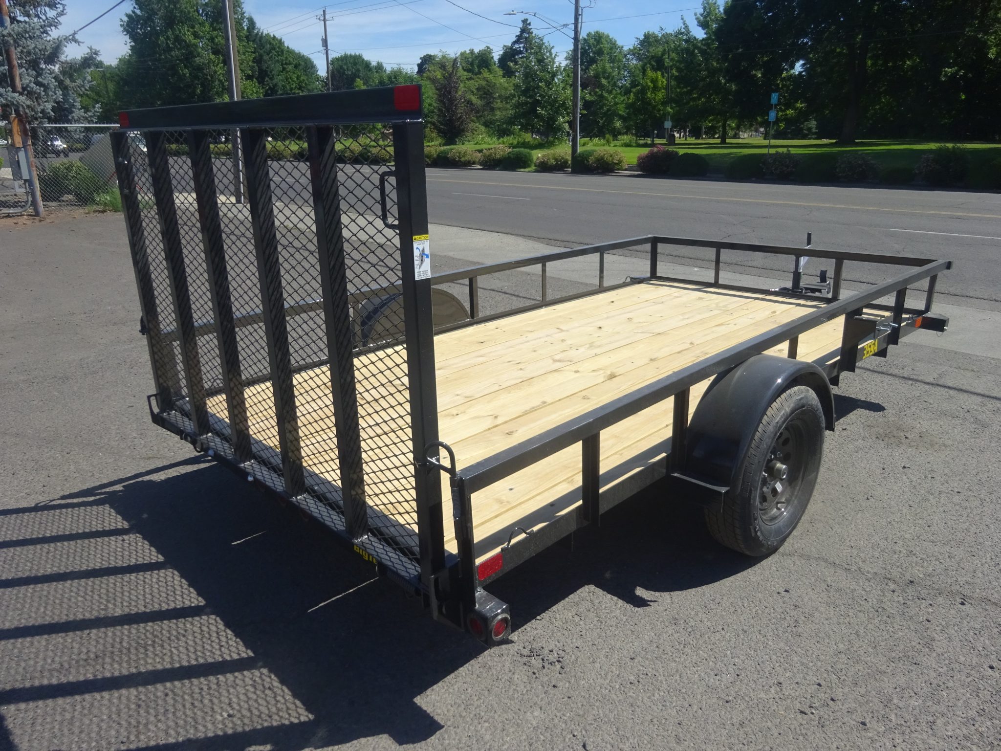 2027 Big Tex 77"x12' 35SA Utility Trailer *** 4' REAR RAMP GATE *** - Image 4