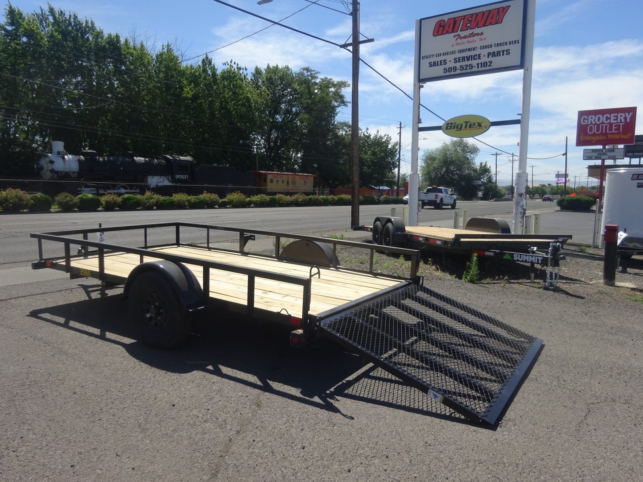2027 Big Tex 77"x12' 35SA Utility Trailer *** 4' REAR RAMP GATE *** - Image 6