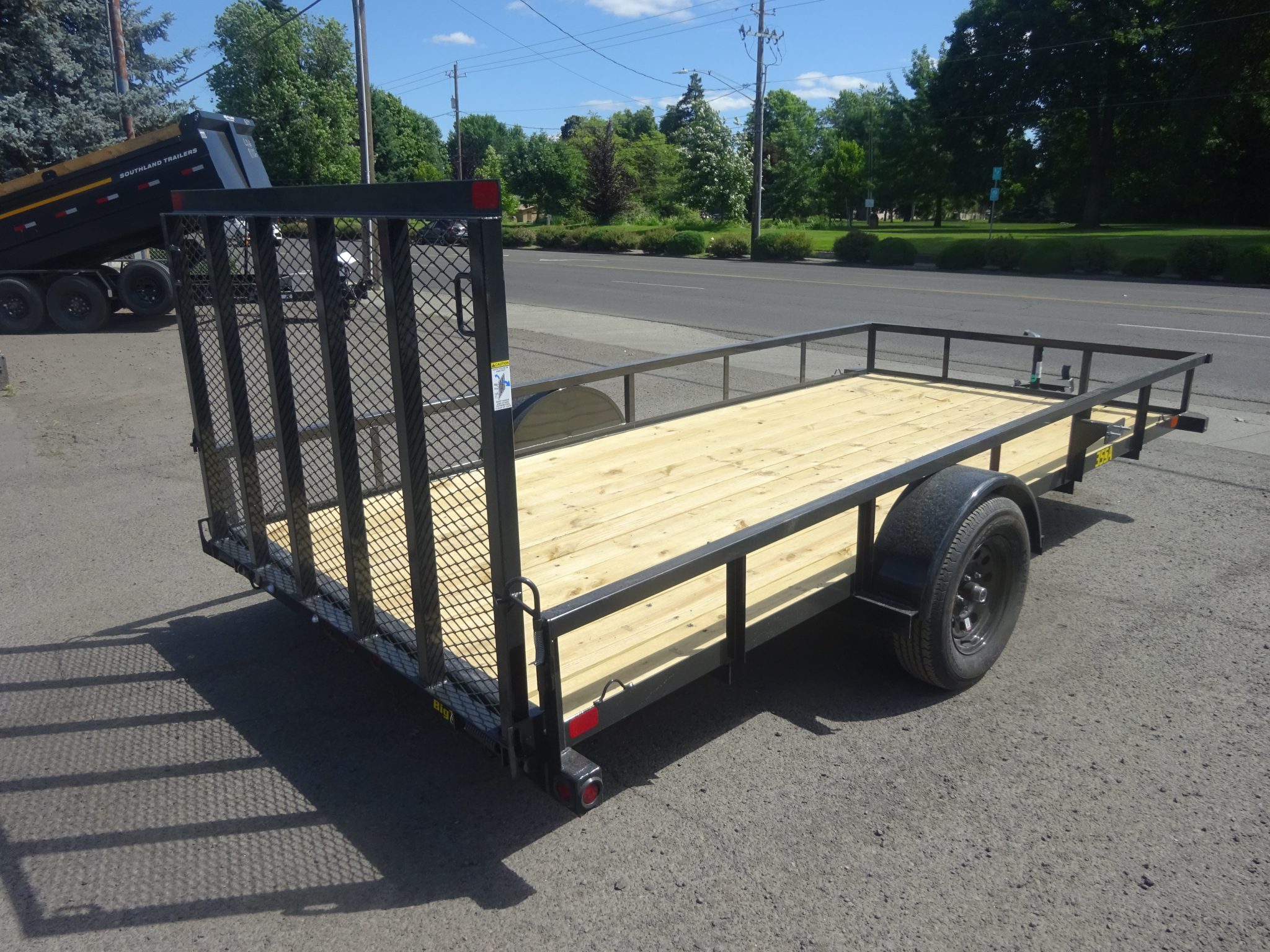 2026 Big Tex 77"x14' 35SA Utility Trailer *** WITH 48" REAR RAMP GATE *** - Image 4