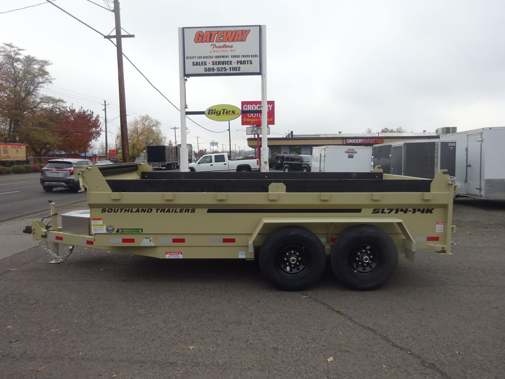 2026 Southland 7’x14′ SL Dump Trailer *** TARP, RAMPS, SPARE INCLUDED ***