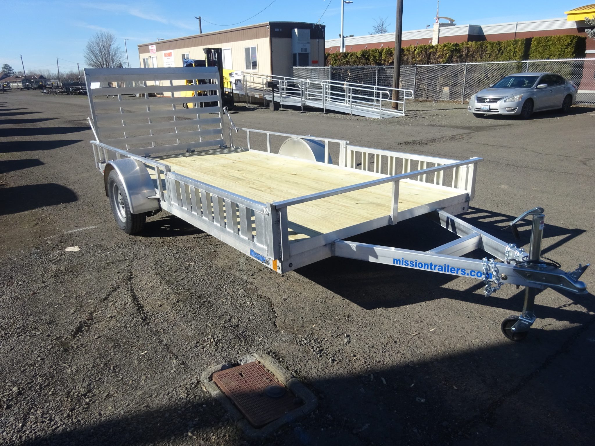 2026 Mission 80"x14' Utility Trailer *** ALL ALUMINUM FRAME *** - Image 3