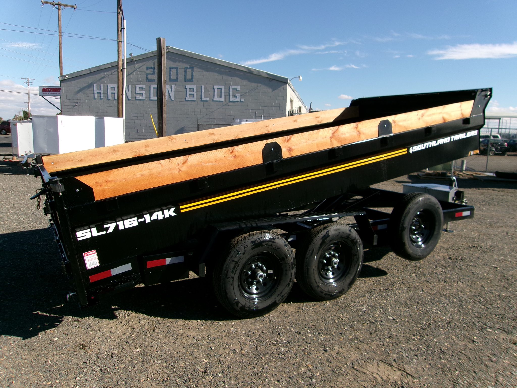 2027 7'x16' 14K Southland Dump -GVWR: 15,432lbs!-